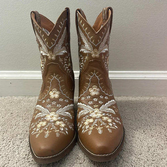 Dingo Primrose Leather Bootie Size 7 - Picture 3 of 8